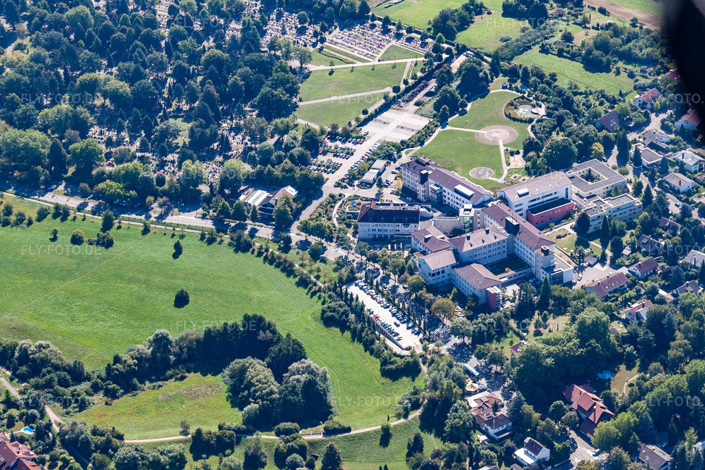 Luftbild: Offenburg, Krankenhaus in Offenburg im Bundesland Baden-Württemberg in Deutschland. Foto: IMG_20765.jpg vom 31.08.2009 durch Werner Riehm/FLY-FOTO.de