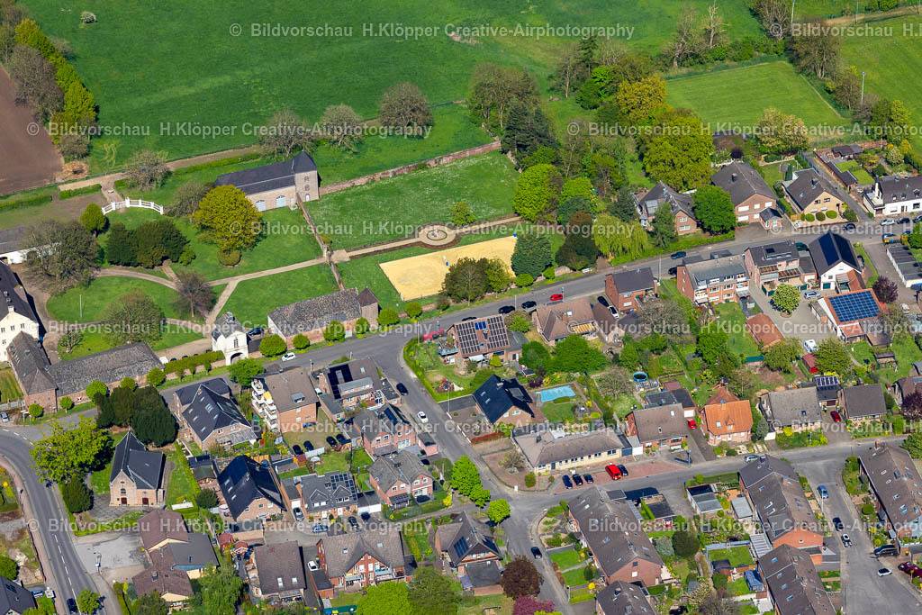 Luftbilder Rheinberg-Ossenberg-0824 | Luftaufnahme Schloßpark im Ortsteil Ossenberg in Rheinberg - Realisiert mit Pictrs.com