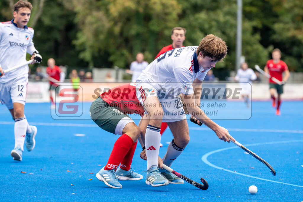 HK_20241012_107430 | 1. Bundesliga Herren Crefelder HC - Mannheimer HC am 12.10.2024 Crefelder HTC , CHTC, Krefeld , Ben Hasbach ( Mannheimer HC #26 )