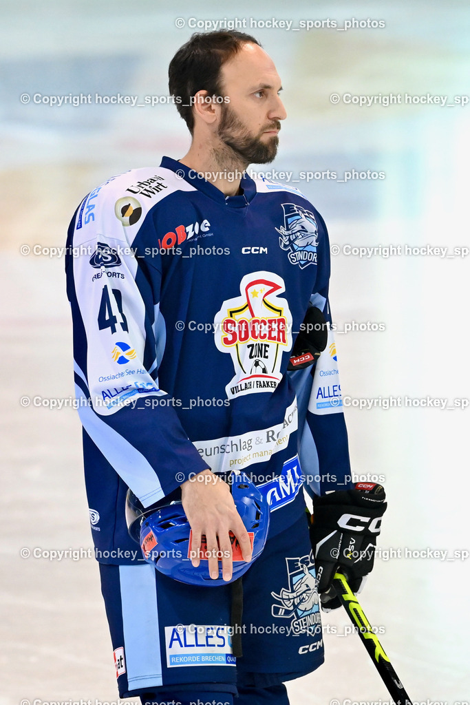 ESC Steindorf vs. EHC Althofen | #43 Oraze Martin ESC Steindorf, ESC Steindorf vs. EHC Althofen, ESC Steindorf vs. EHC Alhofen am 03.03.2024 in Steindorf (Ossiachersee Halle), Austria, (Photo by Bernd Stefan)