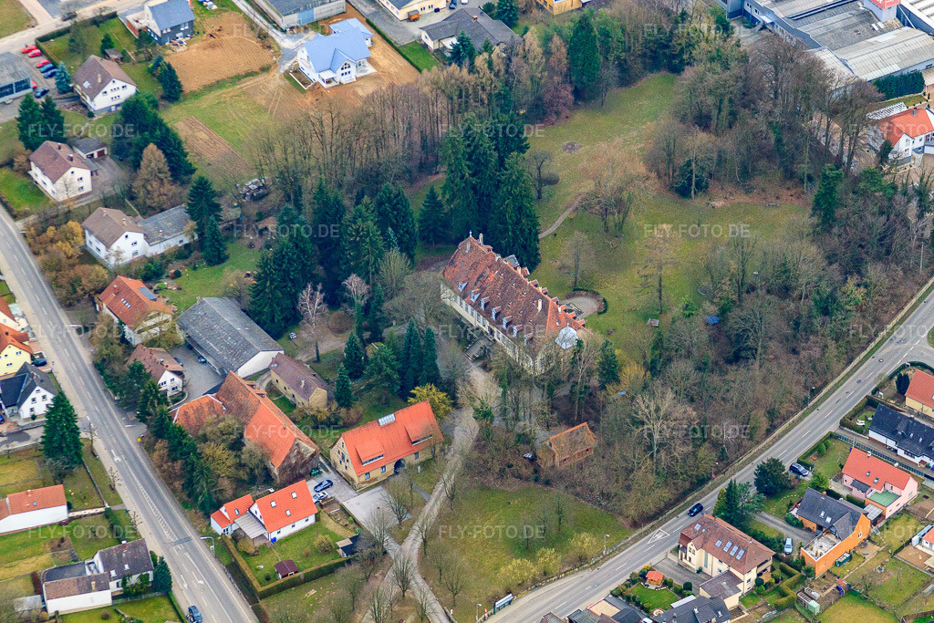 Luftbild: Amalienhof in Sulzfeld im Bundesland Baden-Württemberg in Deutschland. Foto: IMG_38228.jpg vom 12.03.2011 durch Werner Riehm/FLY-FOTO.de