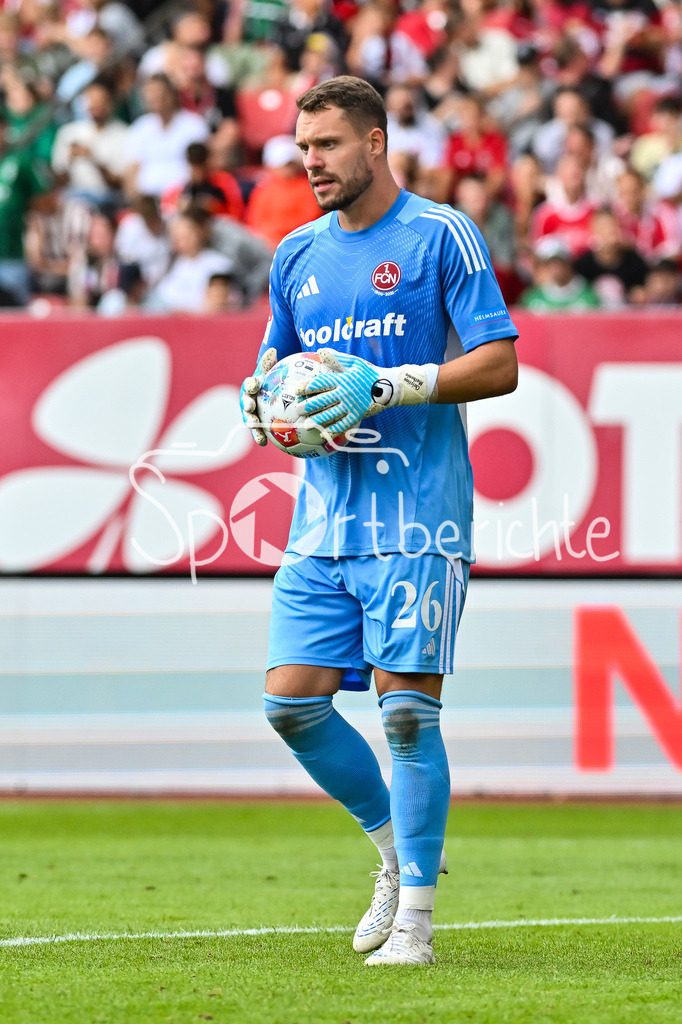1. FC Nürnberg - Borussia Mönchengladbach | im Bild Christian MARHEINIA (1. FC Nuernberg 26) / Einzelfoto / Freisteller / Testspiel: 1. FC Nuernberg - Borussia Mönchengladbach, Max-Morlock Stadion am 26.07.2025 / DFL REGULATIONS PROHIBIT ANY USE OF PHOTOGRAPHS AS IMAGE SEQUENCES AND/OR QUASI-VIDEO