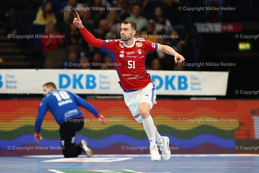 NH_HSVHamburg_MTMelsungen_HandballBundesliga_22022026 | #51 Casper Ulrich Mortensen (Handball Sport Verein Hamburg)Handball I Herren I Bundesliga (Daikin HBL) I Saison 2025-2026 I 22. Spieltag I Handball Sport Verein Hamburg - MT Melsungen I 22.02.2026 I Barclays Arena