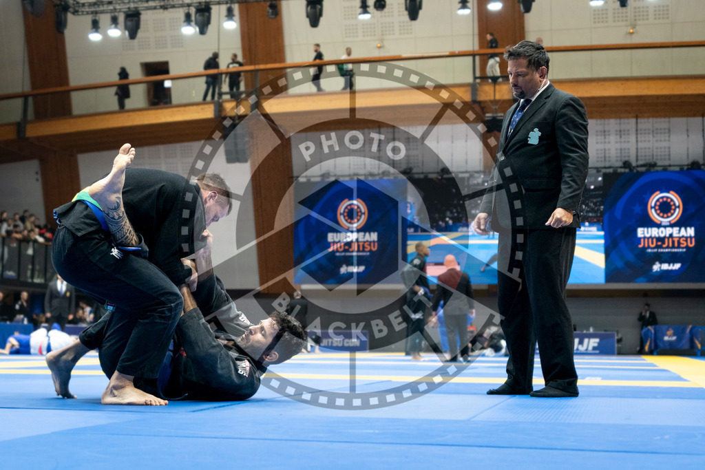 20240121PBB5560 | Fighters compete during the second day of the IBJJF European Championship in Paris, France, on January 21, 2024.