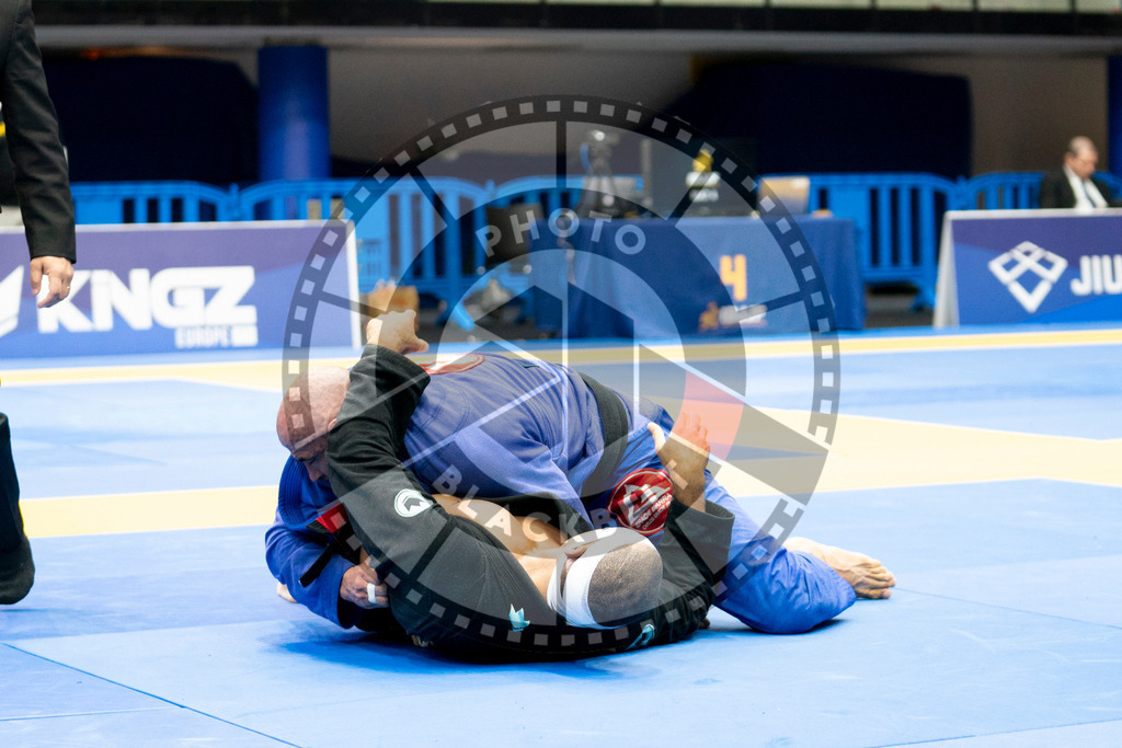 20240124PBB05300 | Fighters compete during the second day of the IBJJF European Championship in Paris, France, on January 24, 2024.