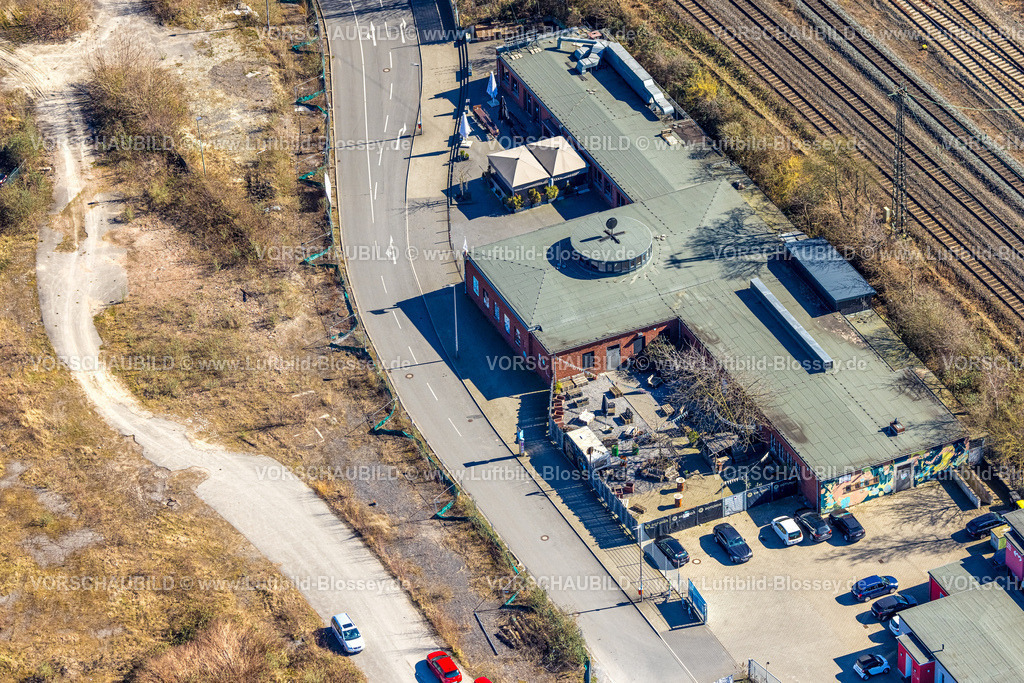 Bochum250301598 | Luftbild, Rotunde Kulturzentrum Bochum Eventlocation, Gleisdreieck, Bochum, Ruhrgebiet, Nordrhein-Westfalen, Deutschland