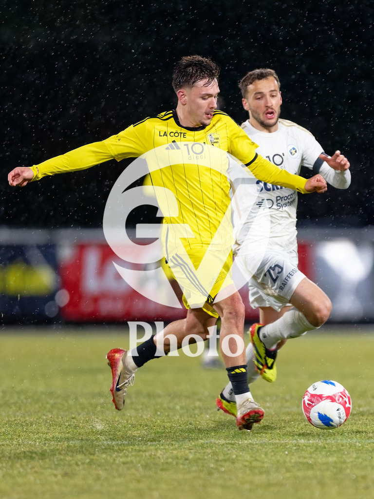 dieci Challenge League - FC Stade Nyonnais v Etoile Carouge FC |  during the dieci Challenge League match between FC Stade Nyonnais and Etoile Carouge FC at Centre sportif de Colovray in Nyon, Switzerland