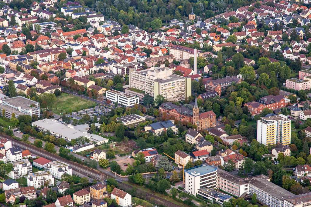 Luftbild: Stiftung Kreuznacher Diakonie in Bad Kreuznach im Bundesland Rheinland-Pfalz in Deutschland. Foto: IMG_138289.jpg vom 03.09.2023 durch Werner Riehm/FLY-FOTO.deStiftung kreuznacher diakonie - Stiftung kreuznacher diakonie
