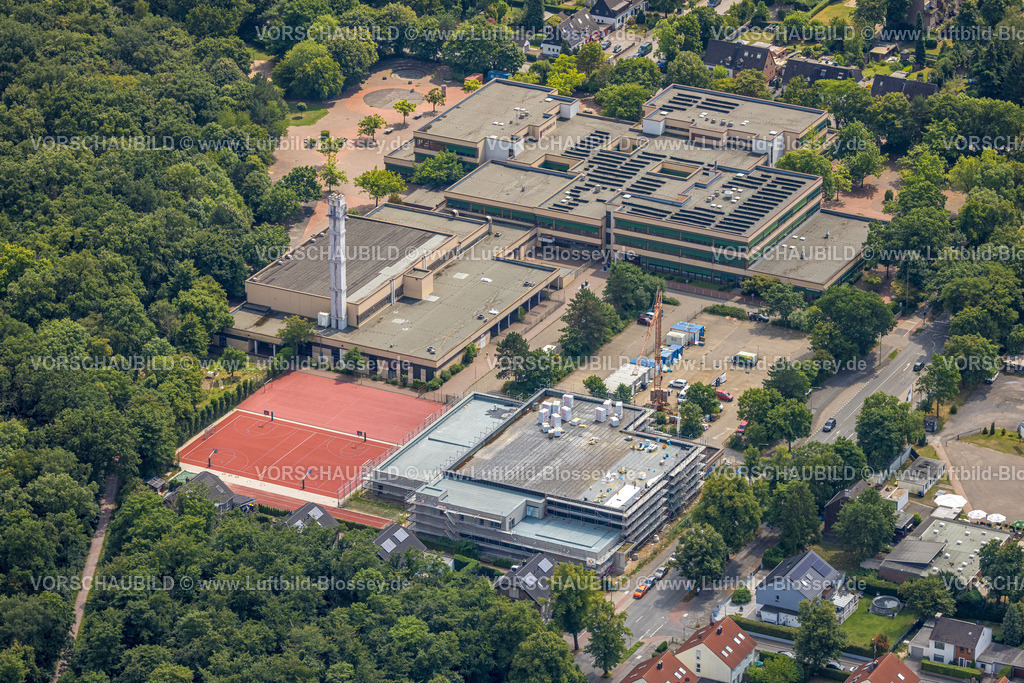 Duisburg250703898Sued | Luftbild, Baustelle für das neue Südbad an der Sportanlage Großenbaum, Gesamtschule Süd, Fußballstadion, Sportplatz, Großenbaum, Duisburg, Ruhrgebiet, Nordrhein-Westfalen, Deutschland