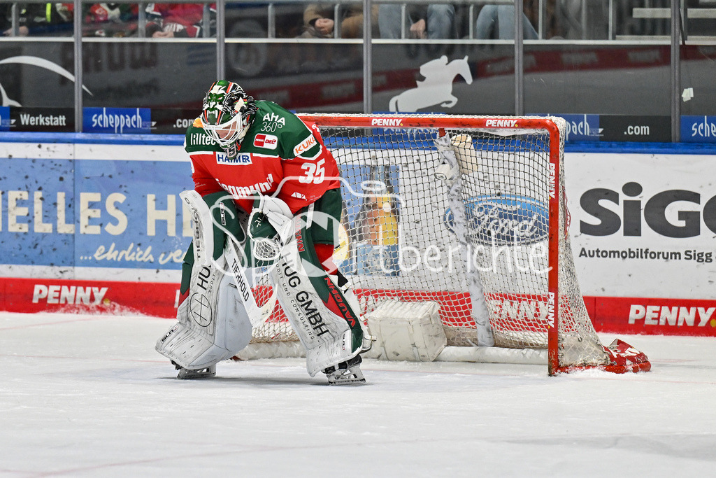 Augsburger Panther - Fischtown Pinguins | Im Bild Markus KELLER (Augsburger Panther #35) / Freisteller / Einzelfoto / DEL: Augsburger Panther - Fischtown Pinguins, Curt Frenzel Stadion am 08.01.2025