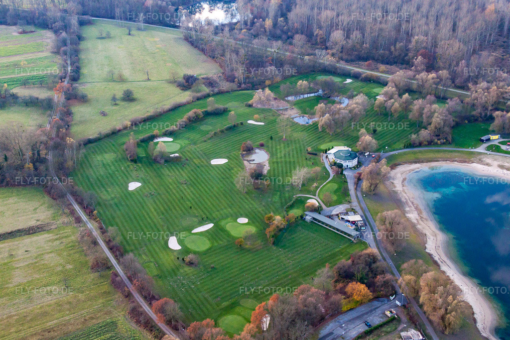 Luftbild: Golfclub Altrhein e.V im Ortsteil Ottersdorf in Rastatt im Bundesland Baden-Württemberg in Deutschland. Foto: IMG_22917.jpg vom 21.11.2009 durch Werner Riehm/FLY-FOTO.de