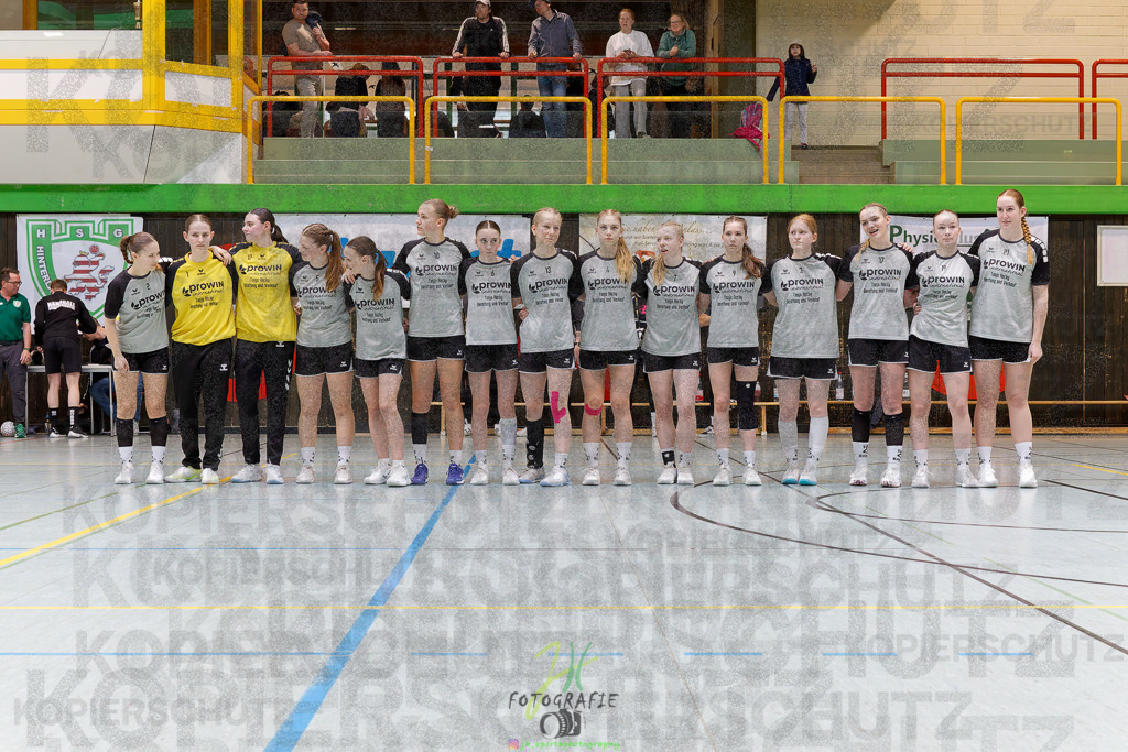 Hessenmeisterschaft wJC - Spiel um Platz 3; TuS Kriftel - SG Schenklengsfeld | Hessenmeisterschaft wJC - Spiel um Platz 3; TuS Kriftel - SG Schenklengsfeld am 22.03.2025 in Biedenkopf (Sporthalle Lahntalschule)Photo © 2025 - Jörg Heinrich - Realisiert mit Pictrs.com