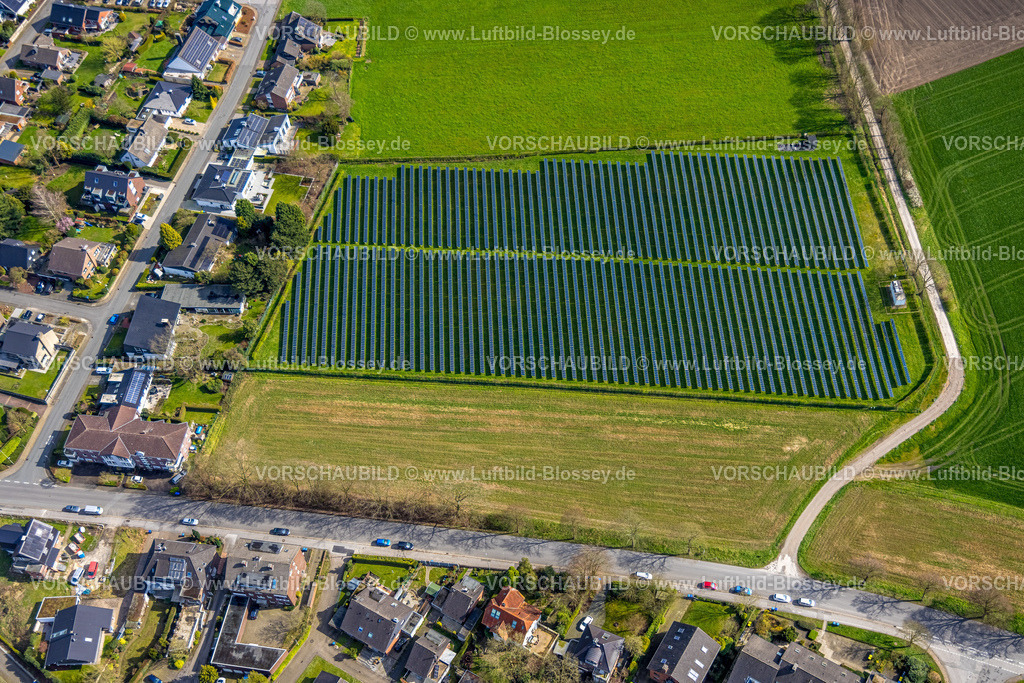 Schermbeck240310125 | Luftbild, Solarfeld Photovoltaikanlage an der Lohstege Ecke Maassenstraße, Schermbeck, Nordrhein-Westfalen, Deutschland