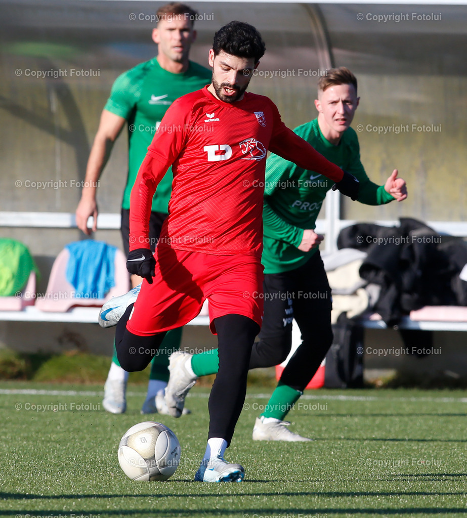A_LUI_190125_17 | SPORT FUSSBALL TESTSPIEL ASKOE OEDT -UNION PROCORN DIETACH 18.01.2025 IM BILD : BUENYAMIN KARATAS (OEDT) UND  (DIETACH) FOTO:FOTOLUI