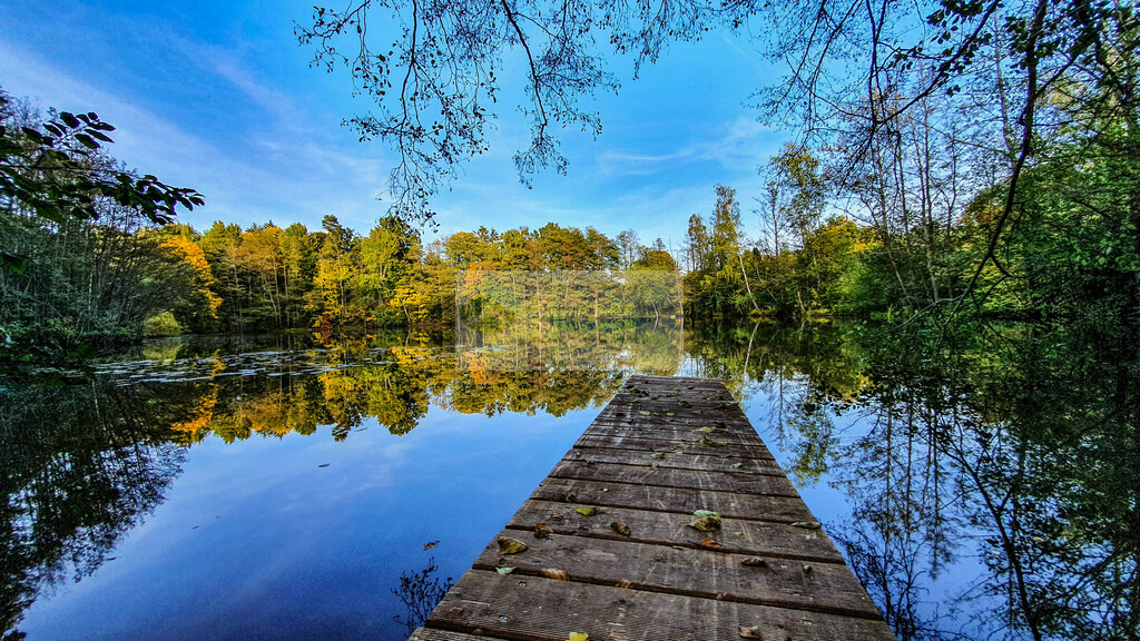 Pfaffenteiche Sonnenuntergang Herbst | Impressionen rund um Hochfranken - Frankenwald - Fichtelgebirge - Realisiert mit Pictrs.com