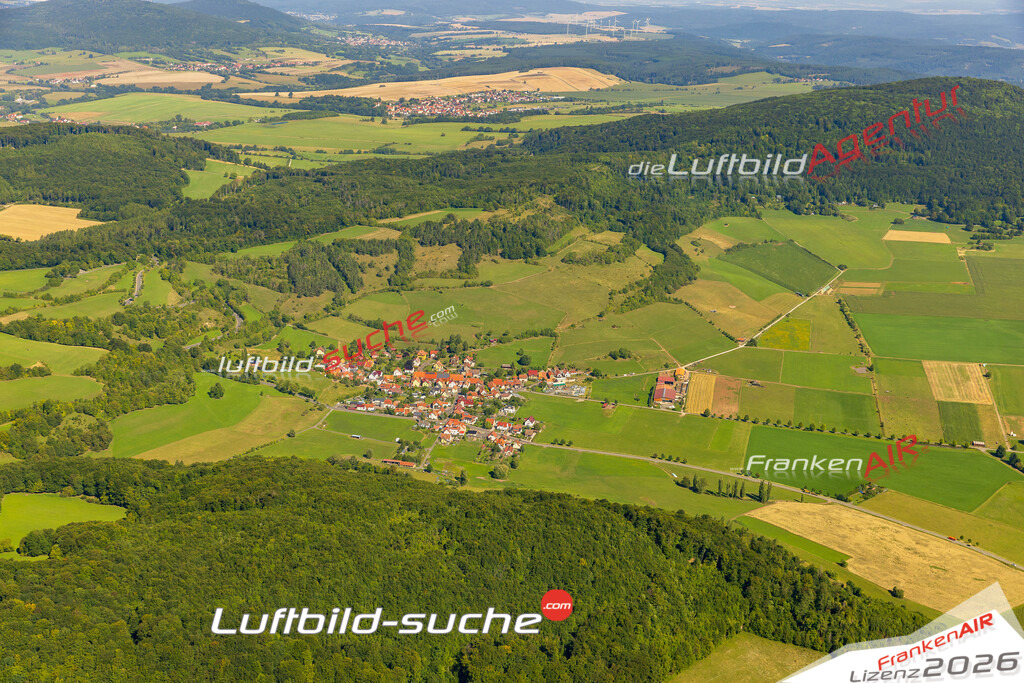 Oberalba Dermbach Bild- Das Luftbild wurde 2025 vom UL-Flugzeug heraus erstellt ( keine Drohne bzw. Drohnenaufnahme ) - Hochauflösende Luftaufnahme -Nicht vergleichbar mit Google Maps oder Satelittenbilder- Die Geschenkidee !Mit Lizenz und Bildrechte bestellbar - CC
