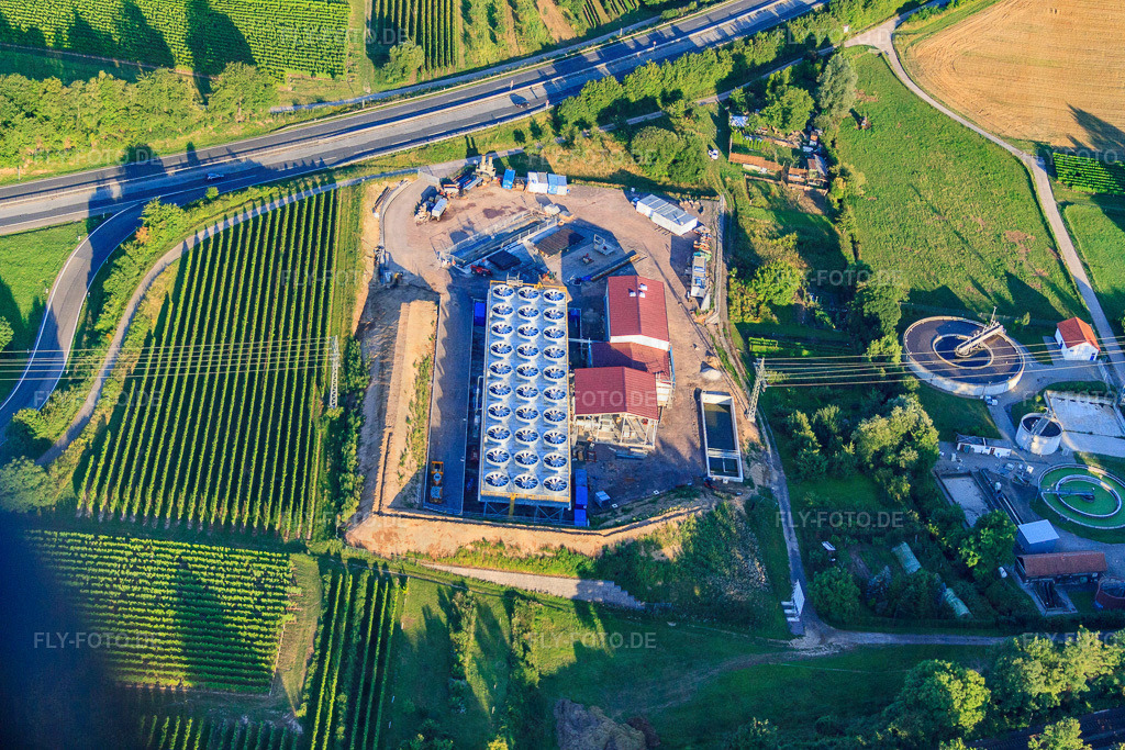 Geothermieanlage der Pfalzwerke geofuture GmbH bei Insheim an der A65 | Luftbild: Geothermieanlage der Pfalzwerke geofuture GmbH bei Insheim an der A65 in Insheim im Bundesland Rheinland-Pfalz in Deutschland. Foto: IMG_51047.jpg vom 22.07.2012 durch Werner Riehm/FLY-FOTO.de - Realisiert mit Pictrs.com