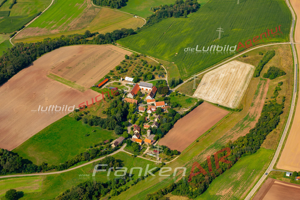 fladengreuth-ruegland-schraegluftbild-758-jahr-2024 | Das Luftbild zeigt : Fladengreuth Rügland - Die Luftaufnahme wurde 2024 vom UL-Flugzeug aus erstellt ( keine Drohne ) - Hochauflösende Luftaufnahme - Für grossformatige Ausdrucke geeignet. Die Geschenkidee !Mit Lizenz und Bildrechte bestellbar