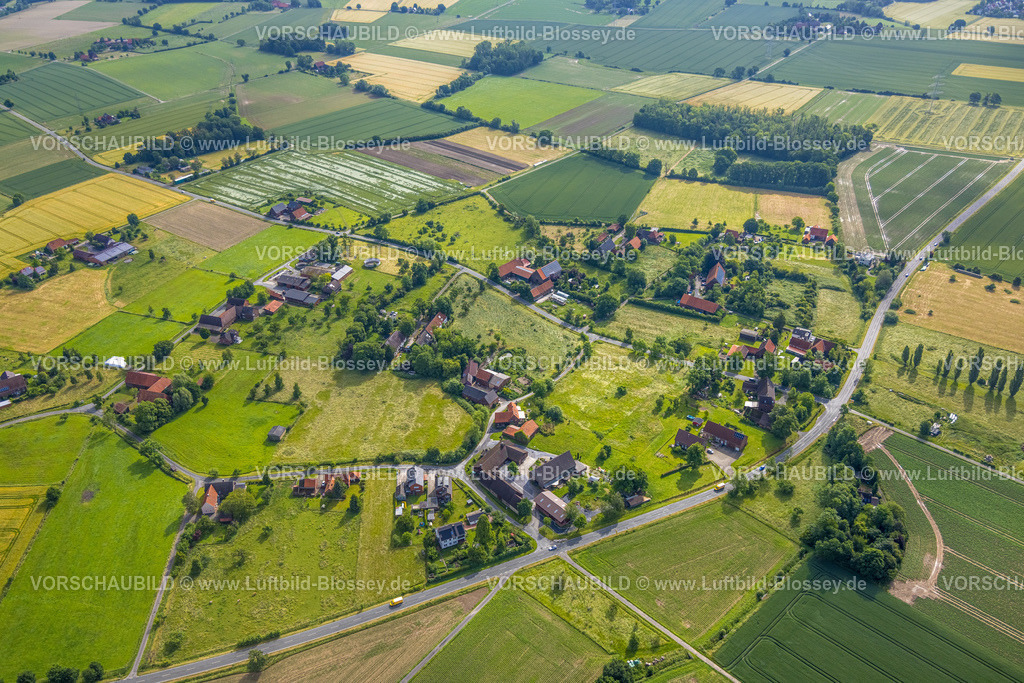 Hamm220602172 | Luftbild, Ortsansicht Norddinker, Uentrop, Hamm, Ruhrgebiet, Nordrhein-Westfalen, Deutschland
