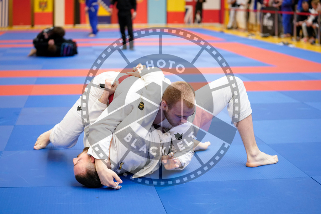 20240203PBB07300 | Fighters compete during the Brazilian Jiu-Jitsu Championship of the AJP Tour in Maintal by Frankfurt am Main, Germany, on February 2, 2024.