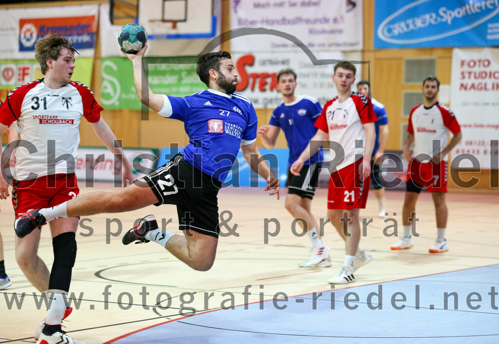 2022-10-08_077_SpVgg_Altenerding_gegen_ASV_Dachau | Erding, Deutschland, 08.10.2022:
Handball, Bezirksoberliga Männer 2022 / 2023, 4. Spieltag, SpVgg Altenerding gegen ASV Dachau, Endergebnis: 23:23

Niklas Fleps (SpVgg Altenerding, #31), Ludwig Streller (ASV Dachau, #27)

Foto: Christian Riedel / fotografie-riedel.net