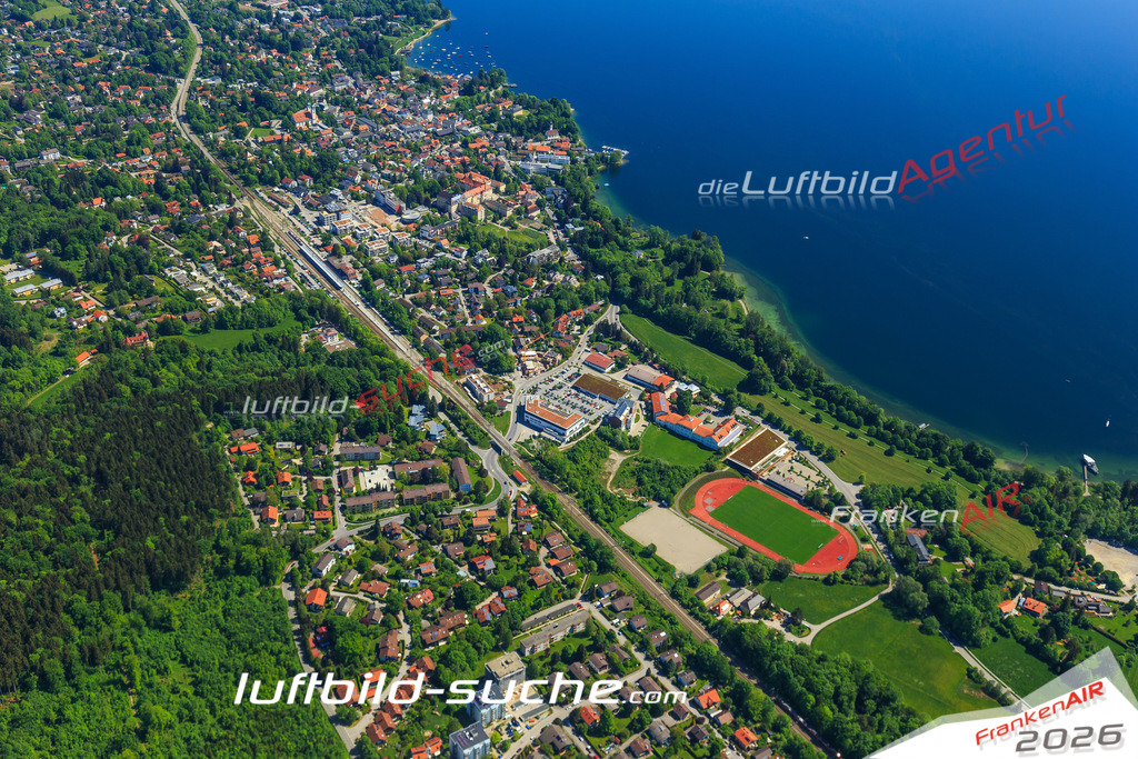 Luftbild von  Tutzing - Luftaufnahme wurde 2015 von https://frankenair.de mittels Flugzeug (keine Drohne) erstellt - die Geschenkidee