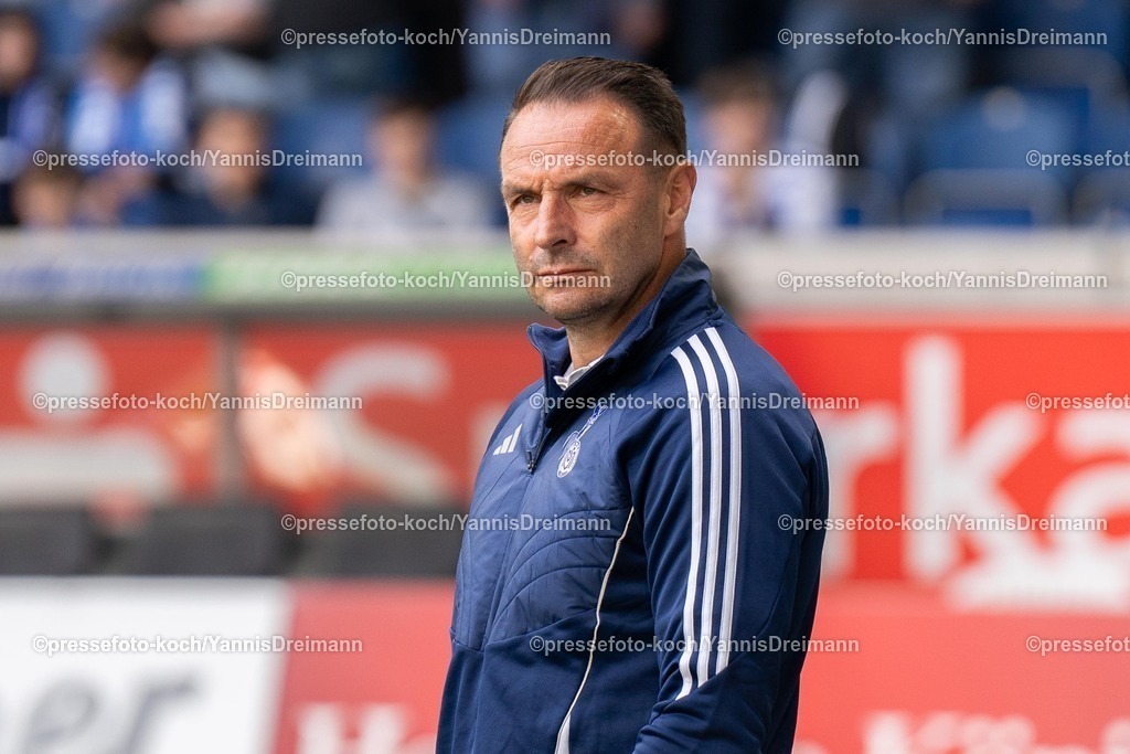 xYDR22032501051 | 22.03.2025, xydrx, Fußball, MSV Duisburg - SC Union Nettetal, Niederrheinpokal Halbfinale, Schauinsland-Reisen Arena: Dietmar Hirsch (Cheftrainer MSV Duisburg)