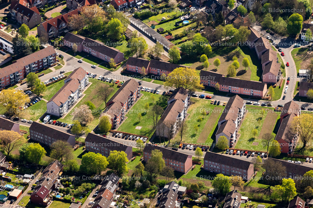 Luftbilder Recklinghausen-0197 | Luftbildfotografie Wohnsiedlung Recklinghausen Gladbeck - Realisiert mit Pictrs.com