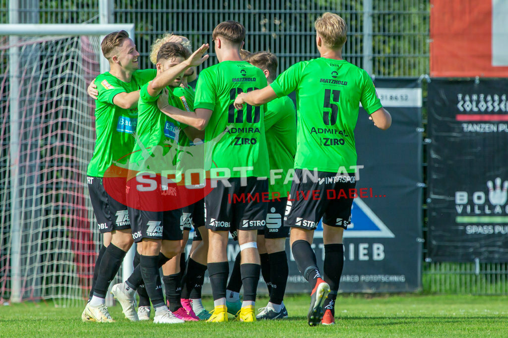 ASK Klagenfurt - SC Weiz 2:3, Kärntner Liga 3. Runde | Torjubel Weiz ASK Klagenfurt - SC Weiz 2:3 am 13.08.2023 in Klagenfurt
(ASK Sportzentrum Fischl), Austria, (Photo by Ernst Krawagner sport-fan.at) - Realisiert mit Pictrs.com