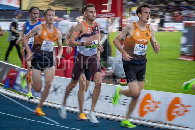 Deutsche Leichtathletik-Meisterschaften; Bochum-Wattenscheid, 25.07.2026 | Niklas Buchholz (Franconia  Athletics) und Karl Bebendorf (Dresdner SC 1898) über 3000m Hindernis; Deutsche Leichtathletik-Meisterschaften am 25.07.2026 im Lorheide-Stadion, Bochum-Wattenscheid (Nordrhein-Westfalen).