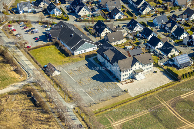 Meschede250304766 | Luftbild, Evangeliumschristen Baptisten e.V.  Bethaus Kirche, Enste, Meschede, Sauerland, Nordrhein-Westfalen, Deutschland