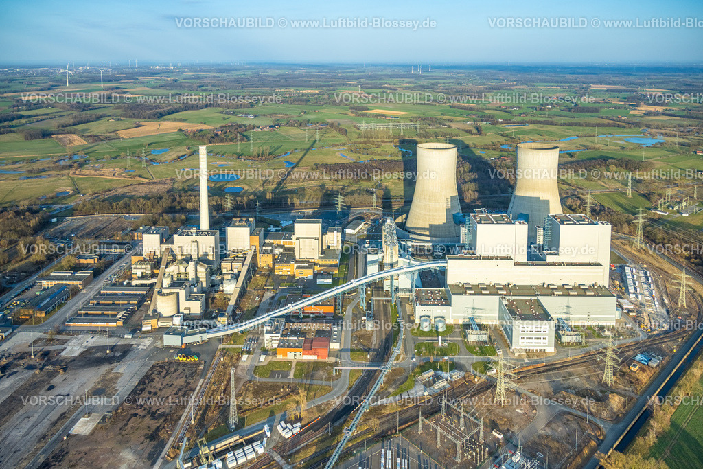Hamm260204312 | Luftbild, RWE Kraftwerk Westfalen, Uentrop, Hamm, Ruhrgebiet, Nordrhein-Westfalen, Deutschland