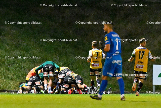 AUT, SPG WSC Hertha / FC Wels vs SV Ried | 22.07.2023, Huber Arena Wels, AUT, OEFB Uniqa Cup, SPG WSC Hertha / FC Wels vs SV Ried, im Bild Jubel Spieler SV Guntamatic Ried (Ried)


// OEFB Uniqa Cup Match between SPG WSC Hertha / FC Wels vs SV Ried in Wels, Austria on 2023/07/22