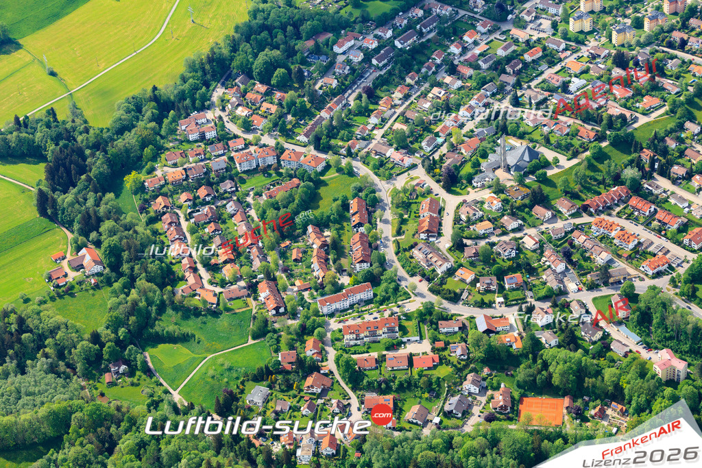 Die Luftaufnahme Thingers - Kempten Allgäu wurde vom UL-Flugzeug (keine Drohne) aus fotografiert.Hohe Druck- Auflösung-die Geschenkidee!