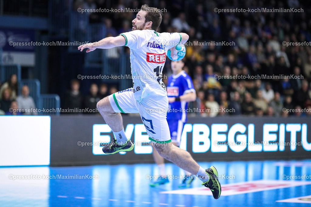 Gum1HBL19022401009 | 19.02.2024, Gummersbach, Handball, Liqui Moly Bundesliga, Schwalbe-Arena, VfL Gummersbach - SC DHfK Leipzig: Lukas Binder (SC DHFK Leipzig)