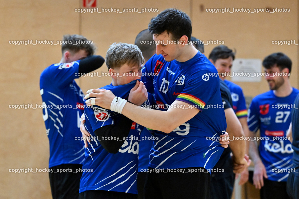 SC Ferlach vs. HSG Holding Graz | Abschied Nico Sager, #9 SAGER Nico SC Ferlach, #10 Perkusic Toni SC Ferlach, SC Ferlach vs. HSG Holding Graz, SC Ferlach vs. HSG Holding Graz am 24.05.2025 in Ferlach (Ballspielhalle Ferlach), Austria, (Photo by Bernd Stefan)