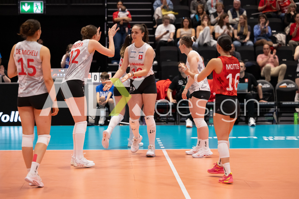 Georgia v Switzerland - CEV European League Women | KRIENS, SWITZERLAND - JUNE 12: SINDI MICO of Switzerland during the CEV European League match between Georgia and Switzerland at Pilatus Arena on June 12, 2026 in Kriens, Switzerland. - Realisiert mit Pictrs.com