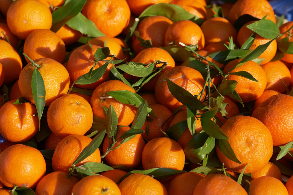 Orangen in Kisten | Pollenca, Spanien - January 05, 2014: Orangen in Kisten. - Realisiert mit Pictrs.com