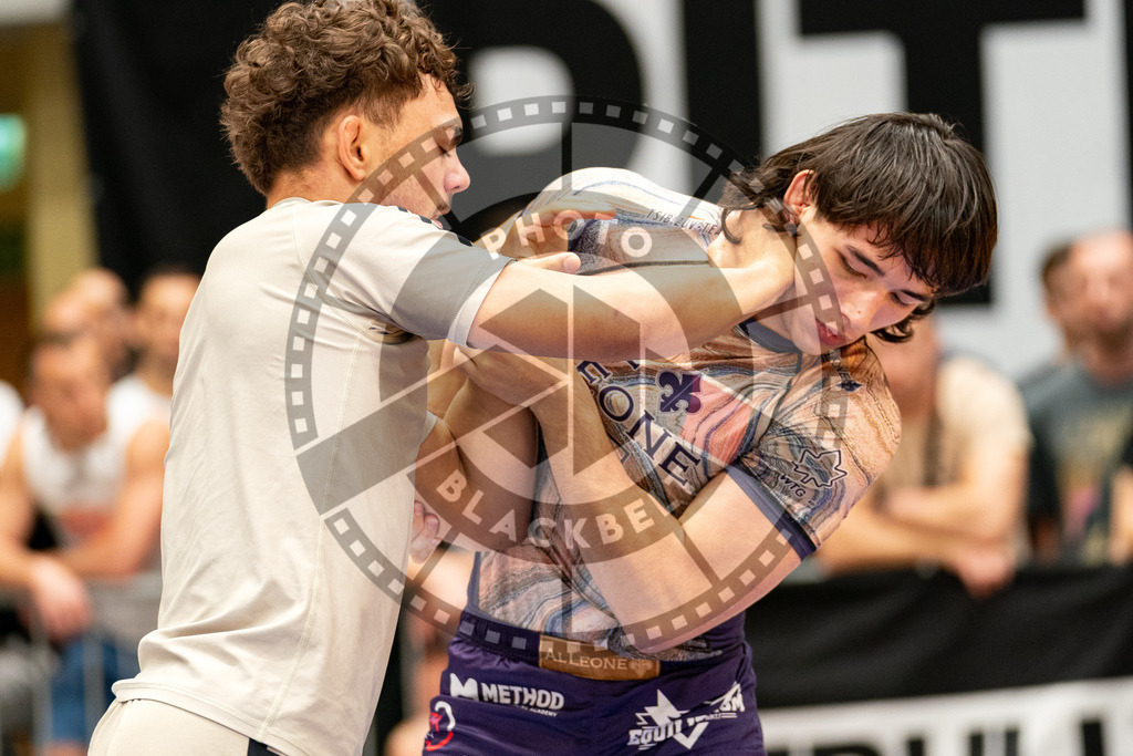 20230916PBB2933 | Fighters compete during the grappling tournement ADCC Trials (European, Middle East and African Championship) in Warsaw, Poland, on September 16, 2023.
