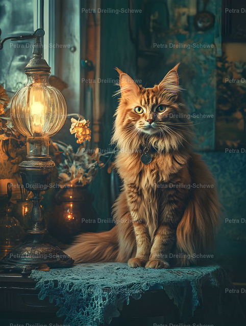 Rote Maine Coon | Adorable red Maine Coon Cat for every Cat Lover - Realisiert mit Pictrs.com
