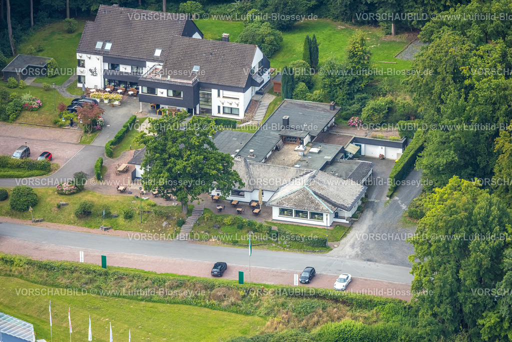Arnsberg250806109 | Luftbild, Rodelhaus Hotel und Restaurant, Neheim, Arnsberg, Ruhrgebiet, Nordrhein-Westfalen, Deutschland
