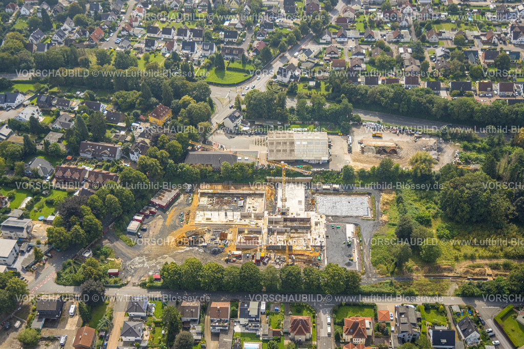 Unna230901094 | Luftbild, Baustelle am Brockhausplatz, Unna, Ruhrgebiet, Nordrhein-Westfalen, Deutschland