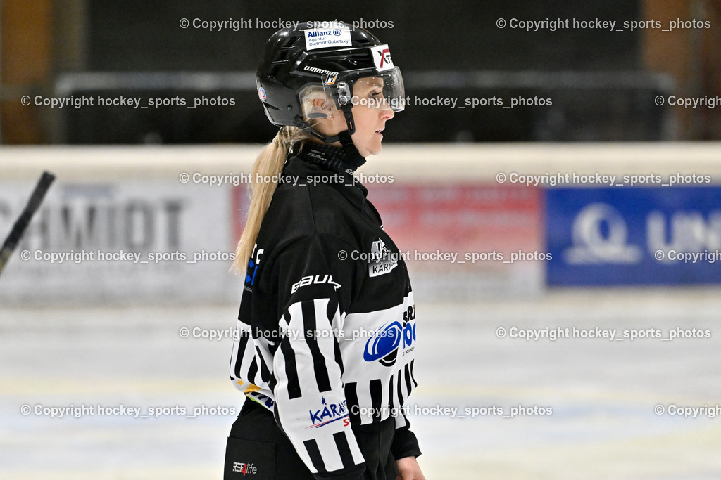 MET Photovoltaik Hornets Spittal vs. ESC Soccerzone Steindorf | Klemm Anja Referee, MET Photovoltaik Hornets Spittal vs. ESC Soccerzone Steindorf, MET Photovoltaik Hornets Spittal vs. ESC Soccerzone Steindorf am 28.12.2024 in Spittal an der Drau (Eissportzentrum Spittal), Austria, (Photo by Bernd Stefan)