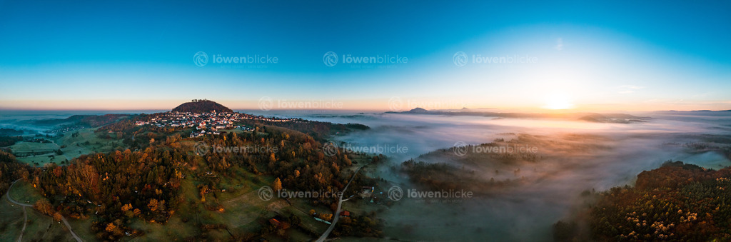 Nebelmerr im Sonnenaufgang beim Hohenstaufen | löwenblicke | shop