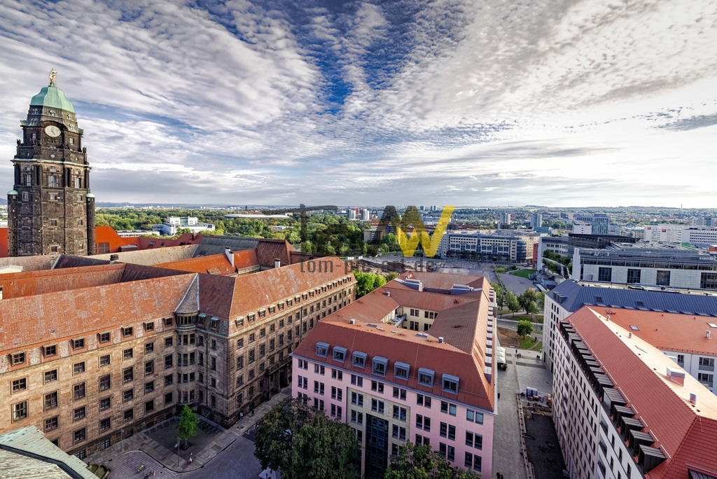 Ein Panorama der tollen Stadt Dresden von Oben---Rundblick | Fantastischer überblick über die Dächer der Stadt Dresden. - Realisiert mit Pictrs.com