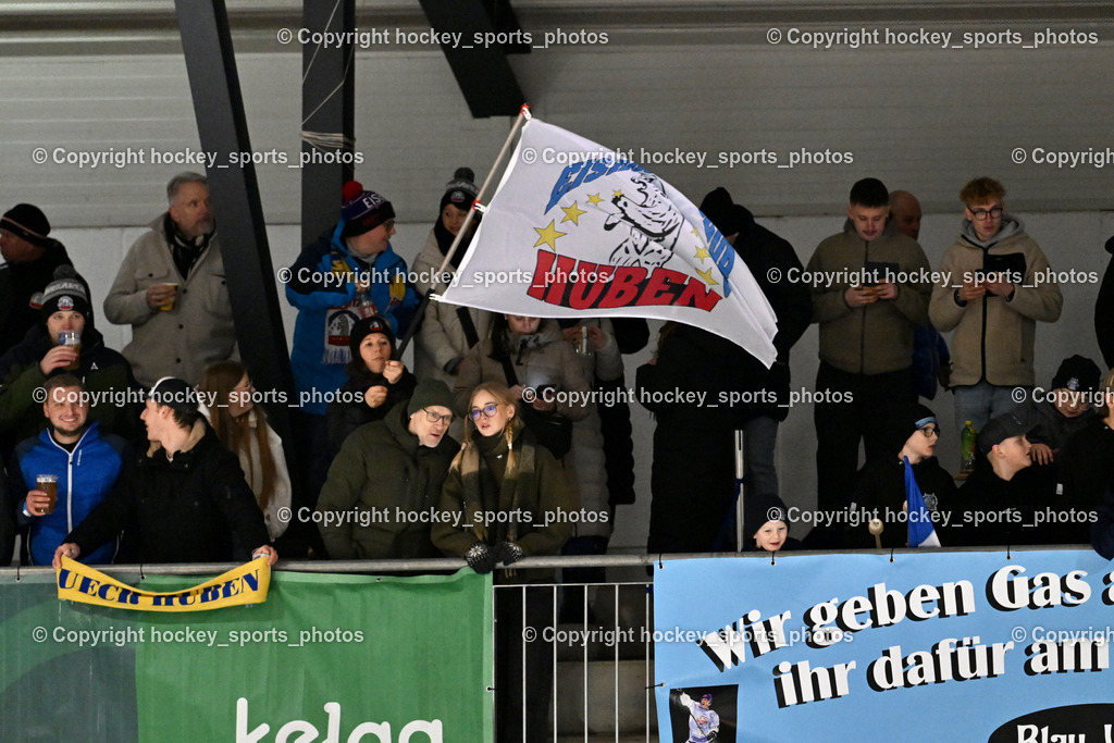 ESC SPARKASSE STEINDORF vs. UECR Huben  | UECR Huben Fahne, UECR Huben Fans, ESC SPARKASSE STEINDORF vs. UECR Huben , ESC SPARKASSE STEINDORF vs. UECR Huben  am 06.02.2026 in Steindorf (Ossiachersee Halle), Austria, (Photo by Bernd Stefan)