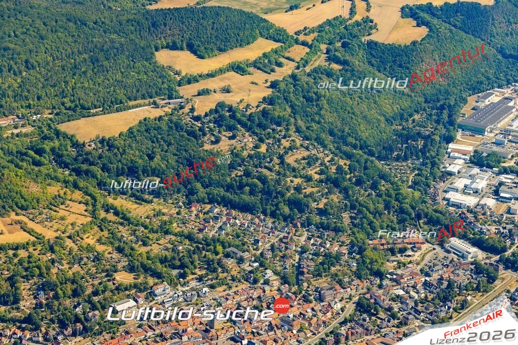 Das Luftbild der Stadt Bad Blankenburg wurde 2022 vom Flugzeug heraus erstellt (keine Drohnen-Aufnahmen) Aufnahmehöhe ca.450 Meter- hohe Bildauflösung und Druck-Qualität. Garantiert!