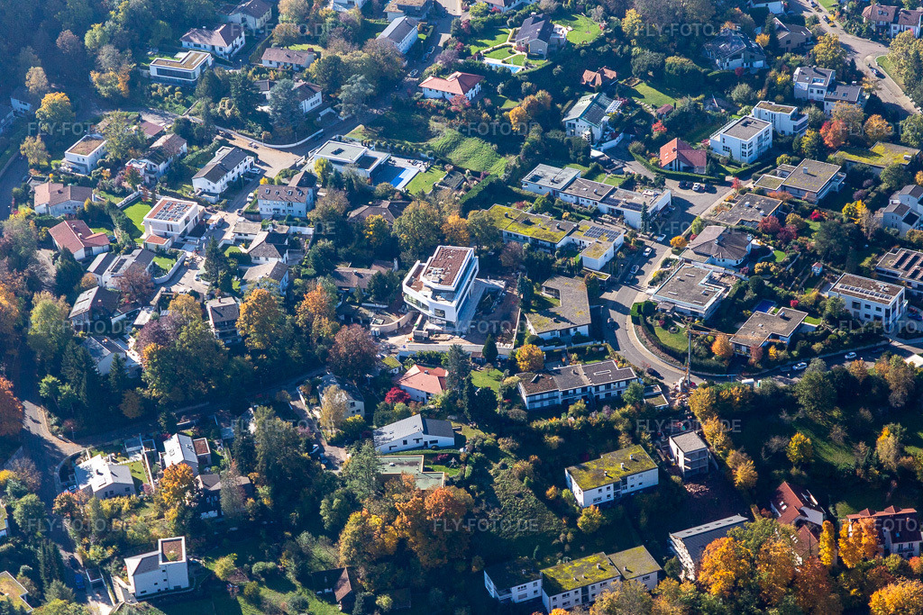 Luftbild: Strählerweg im Ortsteil Durlach in Karlsruhe im Bundesland Baden-Württemberg in Deutschland. Foto: IMG_129879.jpg vom 24.10.2021 durch Werner Riehm/FLY-FOTO.de