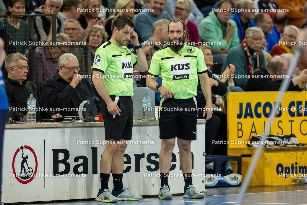 Handball I Herren I Daikin HBL I Saison 2024-2025 I 23. Spieltag I SG Flensburg-Handewitt - THW Kiel | Handball: Bundesliga, SG Flensburg-Handewitt - THW Kiel, 23. Spieltag, GP JOULE ArenaSchiedsrichter der Partie 