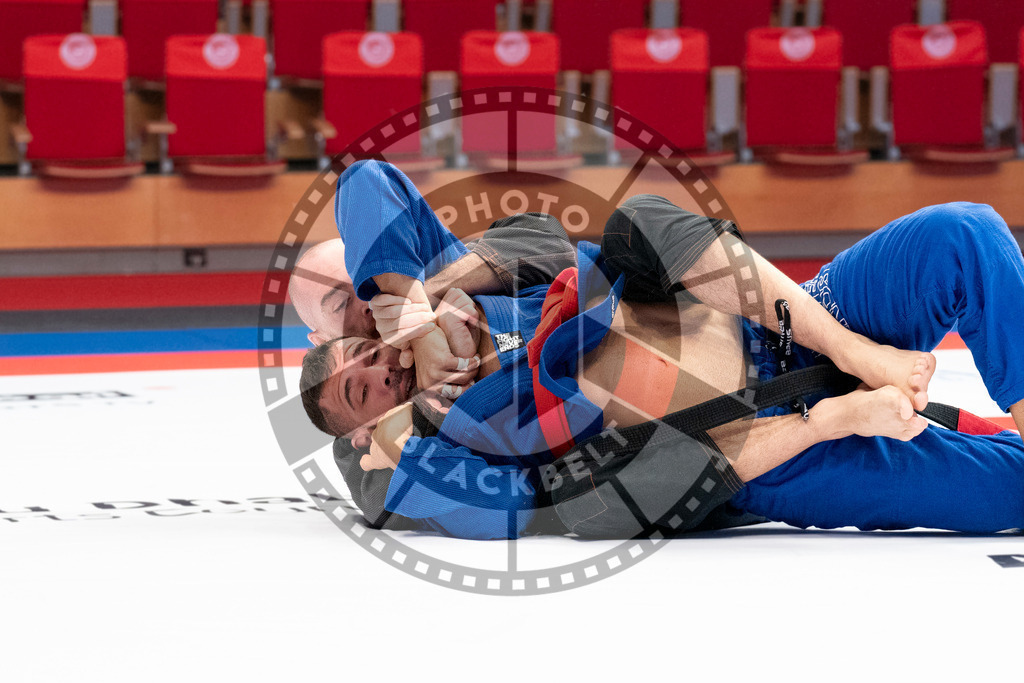 20231107PBB4086 | Fighters compete during the AJP World Master Championship in the Mubadala Arena in Abu Dhabi, Arab United Emirates, on November 7, 2023.